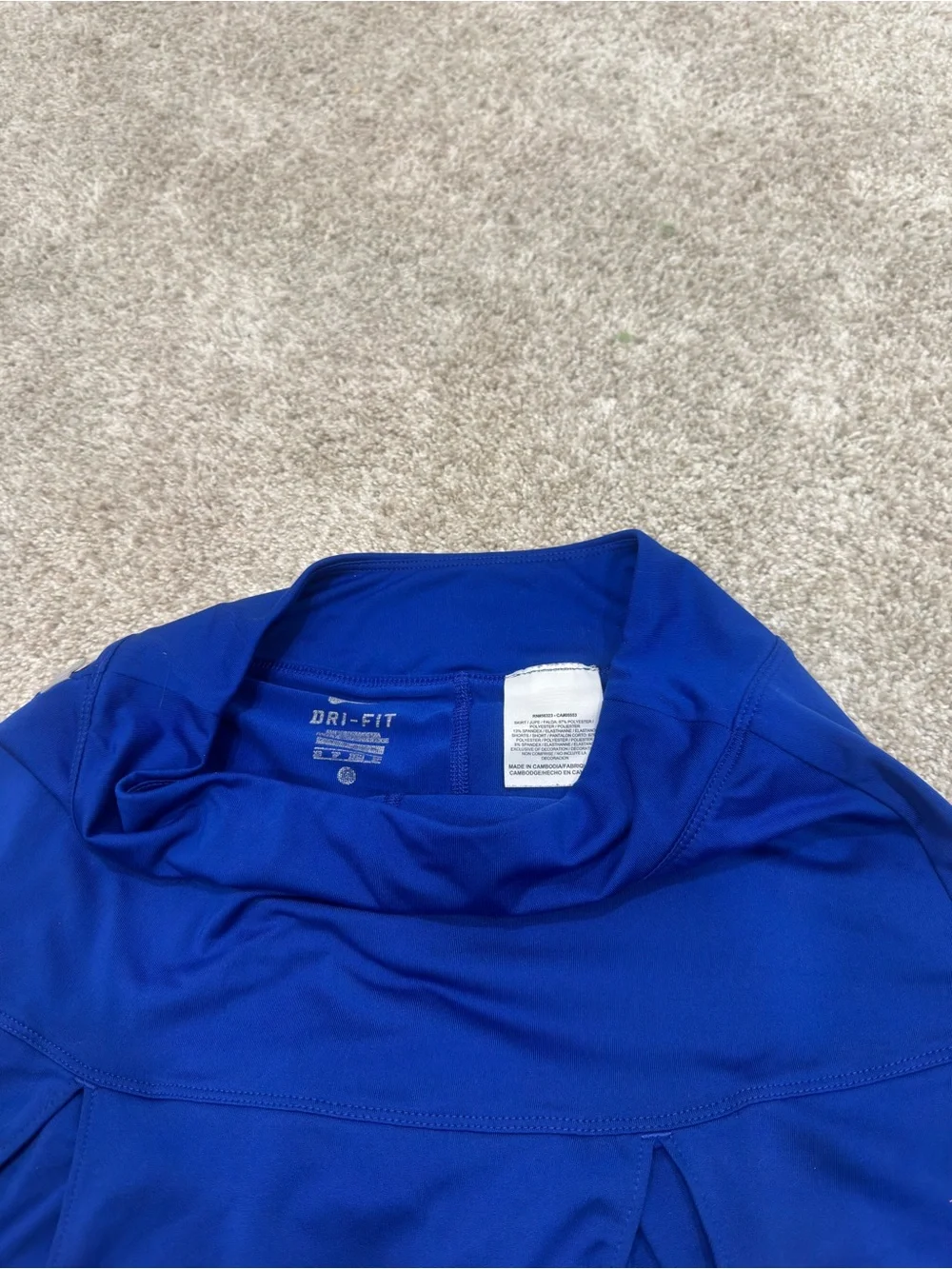 Nike Women’s Cobalt Royal Blue Dri-fit Athletic Pleated Tennis Skort